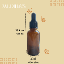 18 Botellas Gotero Pipeta Vidrio 30ml Ámbar